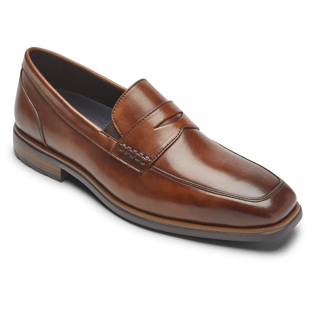 Rockport Loafers For Mens Brown - Dres Sports Business 2 Penny - LE2804567